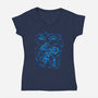 Blue Energy-Womens-V-Neck-Tee-nickzzarto