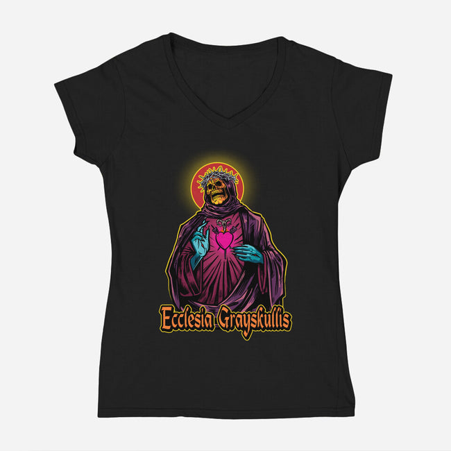 Repent Fools-Womens-V-Neck-Tee-AndreusD