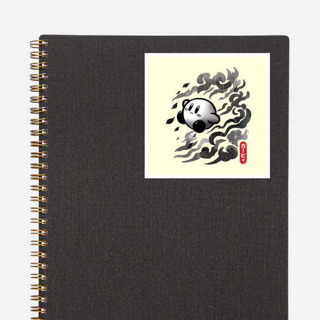 Sumi-E Puff-None-Glossy-Sticker-fanfreak1