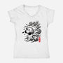 Sumi-E Puff-Womens-V-Neck-Tee-fanfreak1