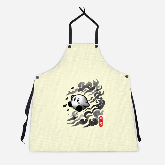Sumi-E Puff-Unisex-Kitchen-Apron-fanfreak1