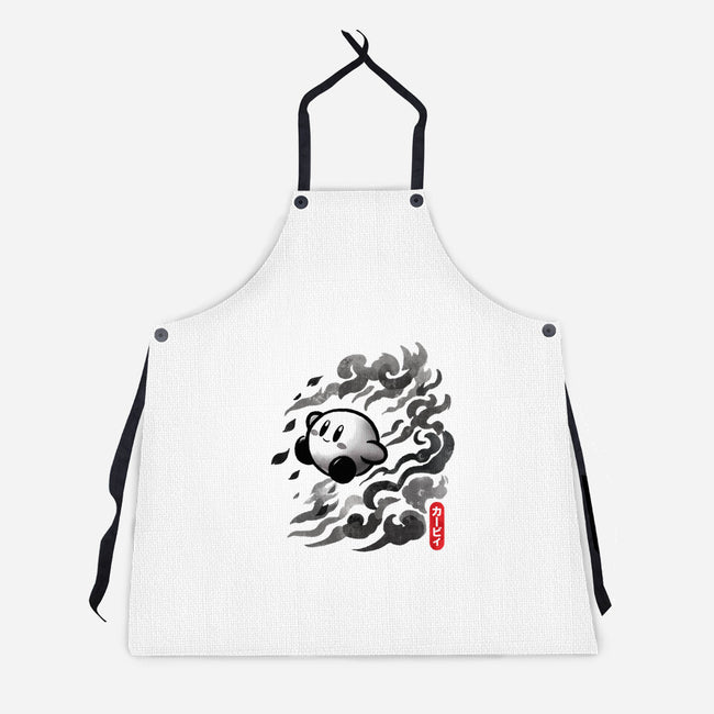 Sumi-E Puff-Unisex-Kitchen-Apron-fanfreak1