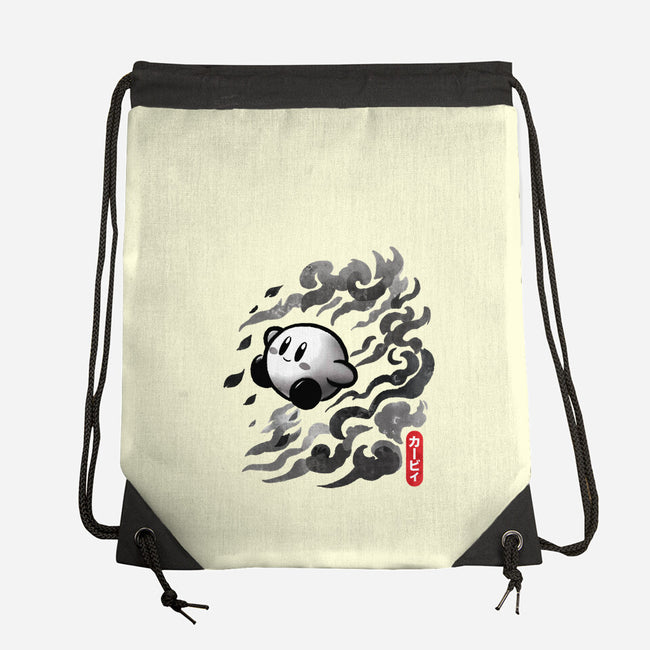 Sumi-E Puff-None-Drawstring-Bag-fanfreak1