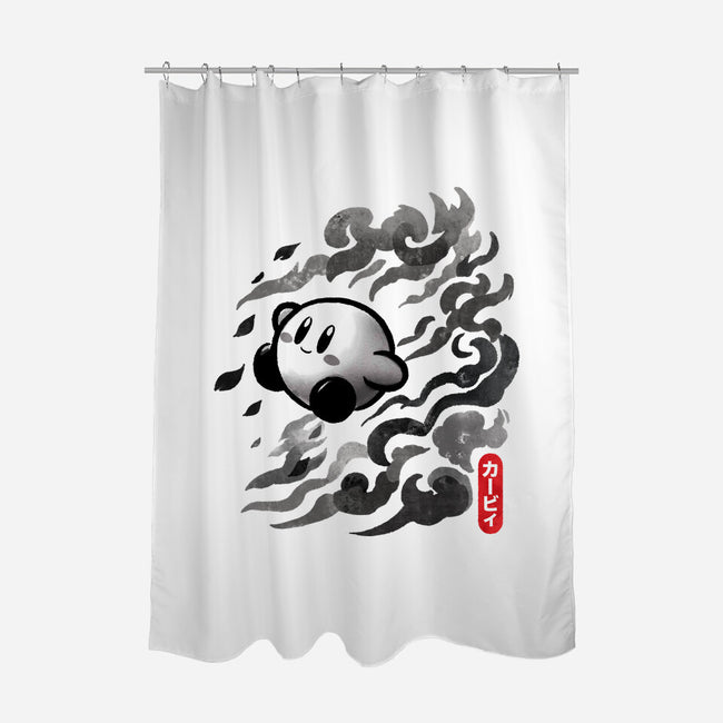 Sumi-E Puff-None-Polyester-Shower Curtain-fanfreak1