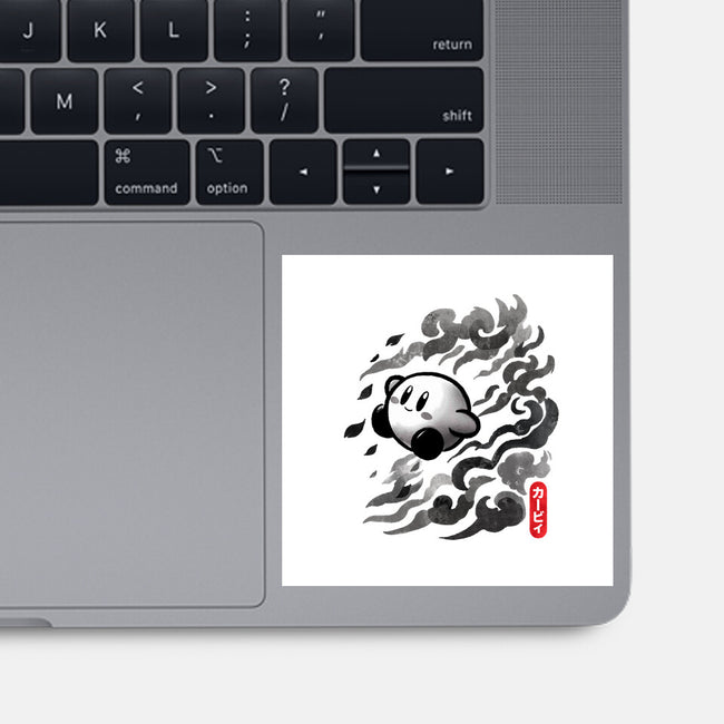Sumi-E Puff-None-Glossy-Sticker-fanfreak1