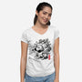 Sumi-E Puff-Womens-V-Neck-Tee-fanfreak1