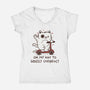 On My Way To Grossly Overreact-Womens-V-Neck-Tee-koalastudio