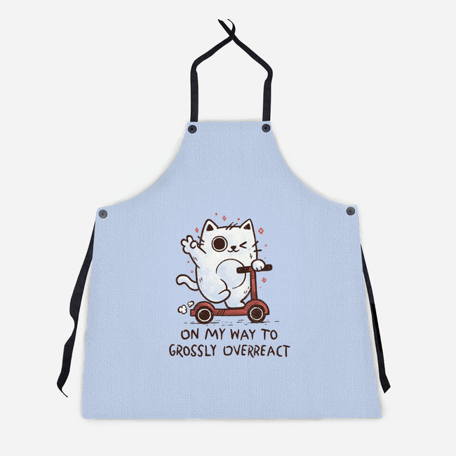 On My Way To Grossly Overreact-Unisex-Kitchen-Apron-koalastudio