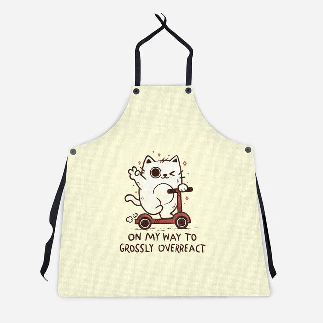On My Way To Grossly Overreact-Unisex-Kitchen-Apron-koalastudio