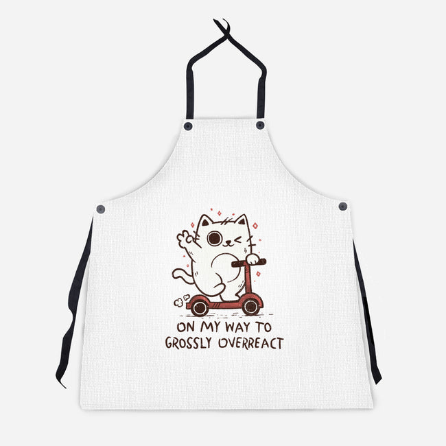 On My Way To Grossly Overreact-Unisex-Kitchen-Apron-koalastudio