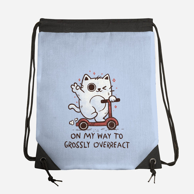On My Way To Grossly Overreact-None-Drawstring-Bag-koalastudio