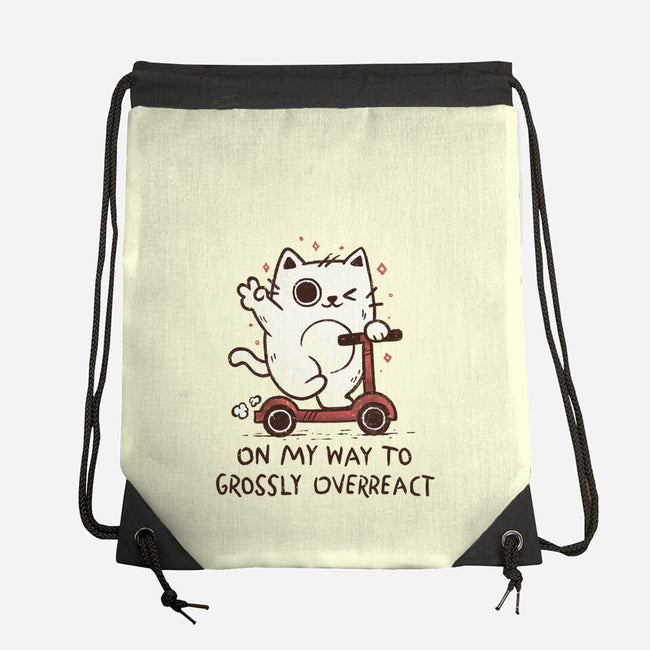 On My Way To Grossly Overreact-None-Drawstring-Bag-koalastudio