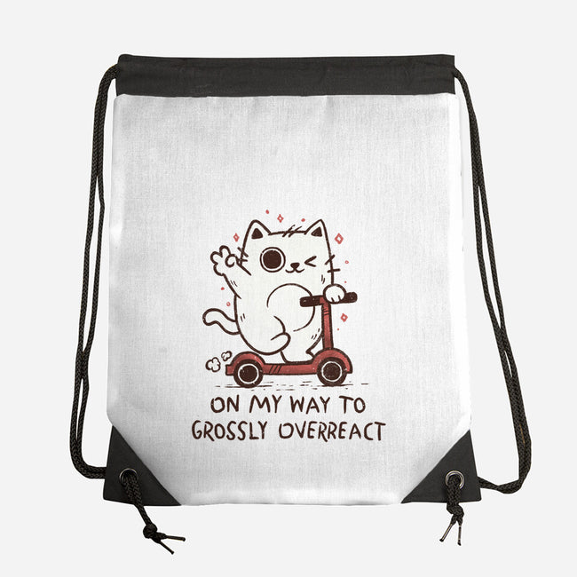 On My Way To Grossly Overreact-None-Drawstring-Bag-koalastudio