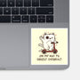 On My Way To Grossly Overreact-None-Glossy-Sticker-koalastudio