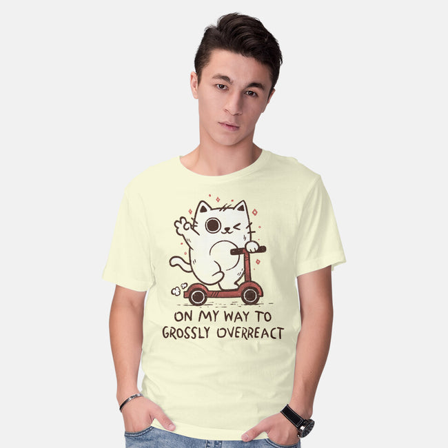 On My Way To Grossly Overreact-Mens-Basic-Tee-koalastudio
