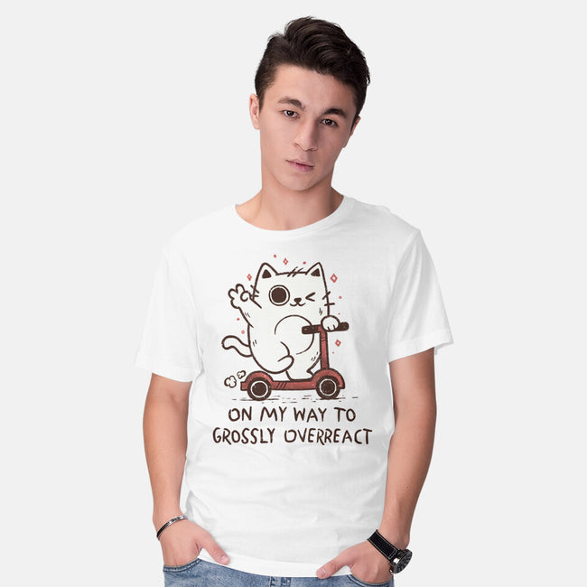 On My Way To Grossly Overreact-Mens-Basic-Tee-koalastudio