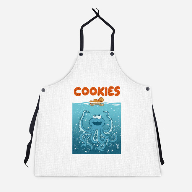 Cookie Attack-Unisex-Kitchen-Apron-erion_designs