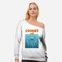 Cookie Attack-Womens-Off Shoulder-Sweatshirt-erion_designs