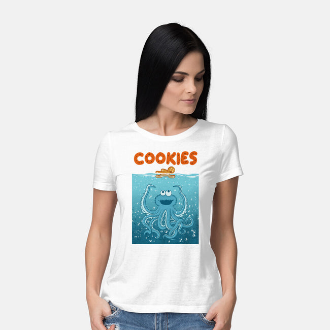 Cookie Attack-Womens-Basic-Tee-erion_designs