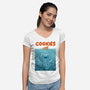 Cookie Attack-Womens-V-Neck-Tee-erion_designs