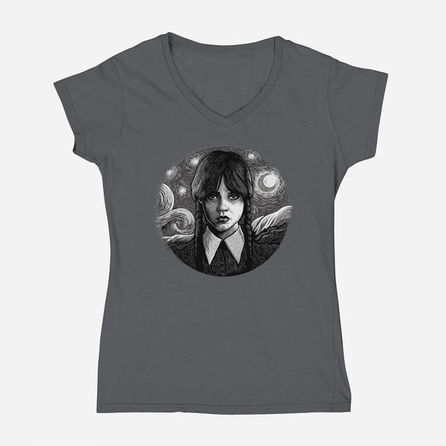 Paint It Black-Womens-V-Neck-Tee-daobiwan