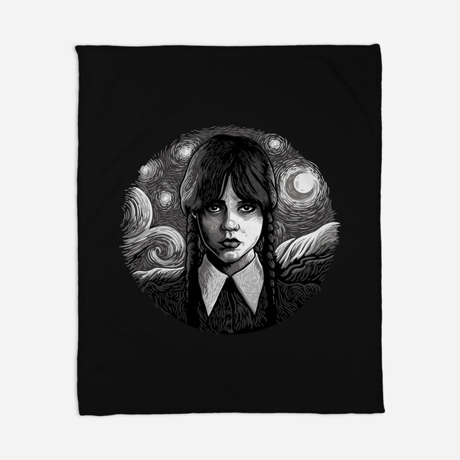 Paint It Black-None-Fleece-Blanket-daobiwan