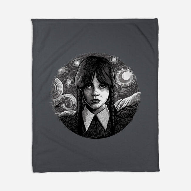 Paint It Black-None-Fleece-Blanket-daobiwan