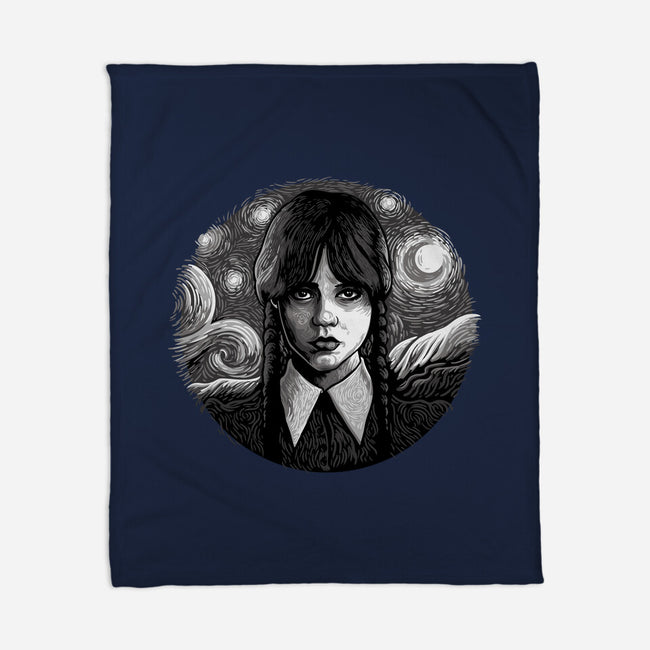 Paint It Black-None-Fleece-Blanket-daobiwan