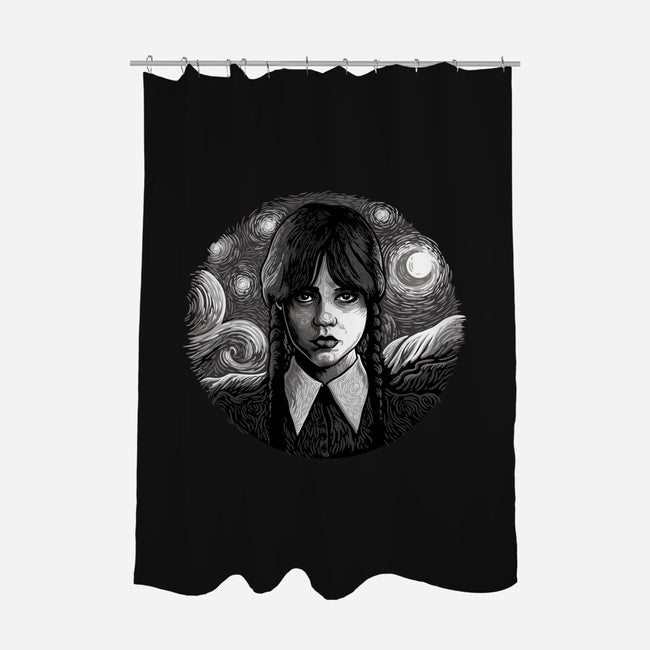 Paint It Black-None-Polyester-Shower Curtain-daobiwan
