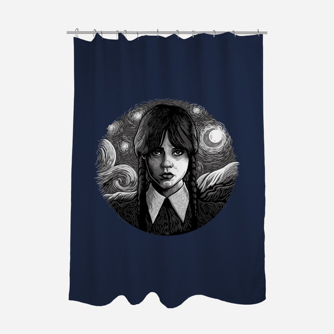 Paint It Black-None-Polyester-Shower Curtain-daobiwan