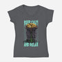Don't Disturb Me-Womens-V-Neck-Tee-zascanauta