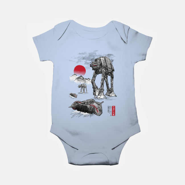 Defense Of Echo Base Sumi-e-Baby-Basic-Onesie-DrMonekers