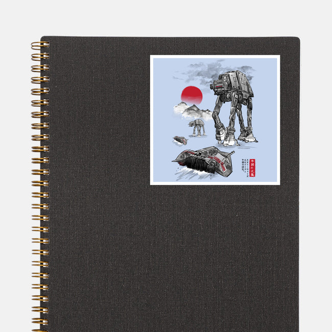 Defense Of Echo Base Sumi-e-None-Glossy-Sticker-DrMonekers