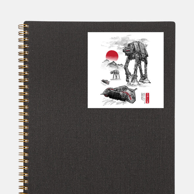 Defense Of Echo Base Sumi-e-None-Glossy-Sticker-DrMonekers