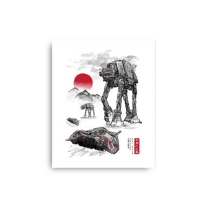 Defense Of Echo Base Sumi-e
