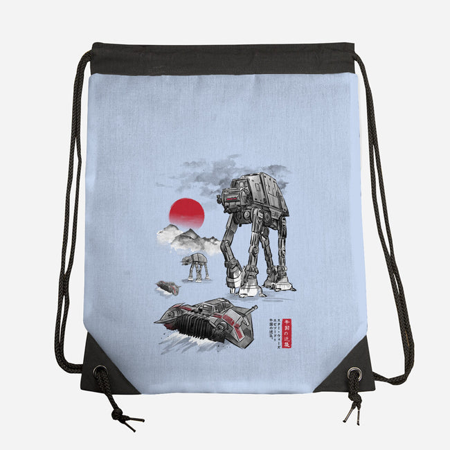 Defense Of Echo Base Sumi-e-None-Drawstring-Bag-DrMonekers