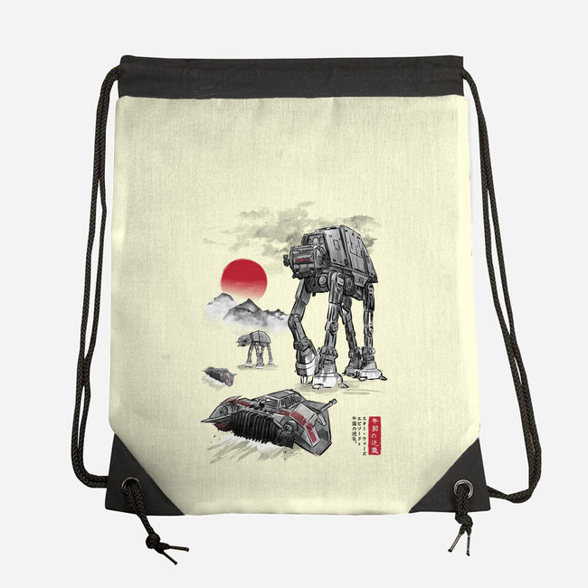Defense Of Echo Base Sumi-e-None-Drawstring-Bag-DrMonekers