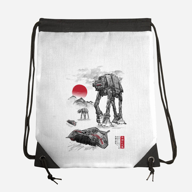 Defense Of Echo Base Sumi-e-None-Drawstring-Bag-DrMonekers