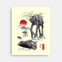 Defense Of Echo Base Sumi-e-None-Stretched-Canvas-DrMonekers