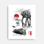 Defense Of Echo Base Sumi-e-None-Stretched-Canvas-DrMonekers