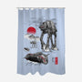 Defense Of Echo Base Sumi-e-None-Polyester-Shower Curtain-DrMonekers
