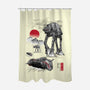 Defense Of Echo Base Sumi-e-None-Polyester-Shower Curtain-DrMonekers