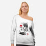 Defense Of Echo Base Sumi-e-Womens-Off Shoulder-Sweatshirt-DrMonekers