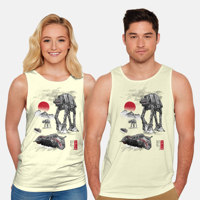 Defense Of Echo Base Sumi-e-Unisex-Basic-Tank-DrMonekers