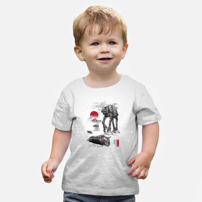 Defense Of Echo Base Sumi-e-Baby-Basic-Tee-DrMonekers