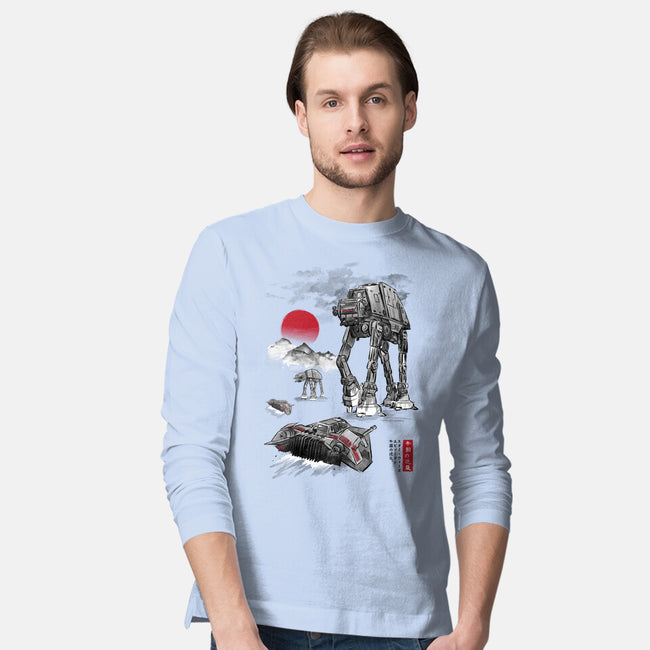 Defense Of Echo Base Sumi-e-Mens-Long Sleeved-Tee-DrMonekers