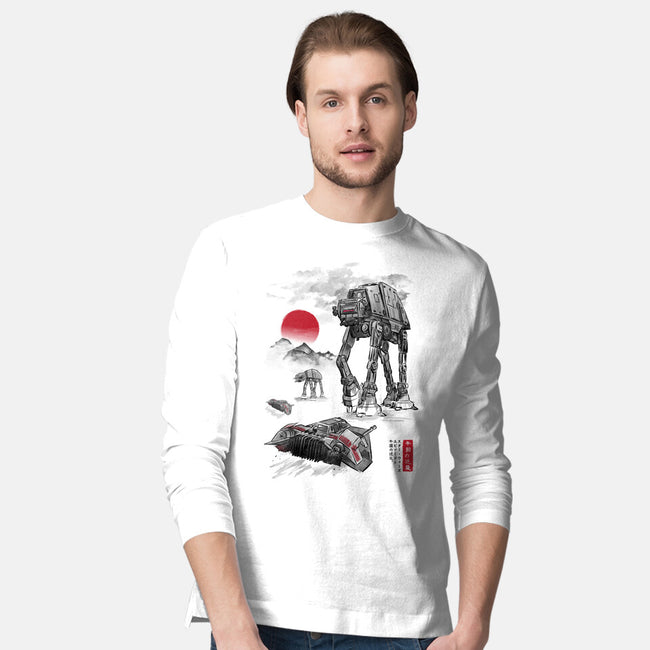 Defense Of Echo Base Sumi-e-Mens-Long Sleeved-Tee-DrMonekers
