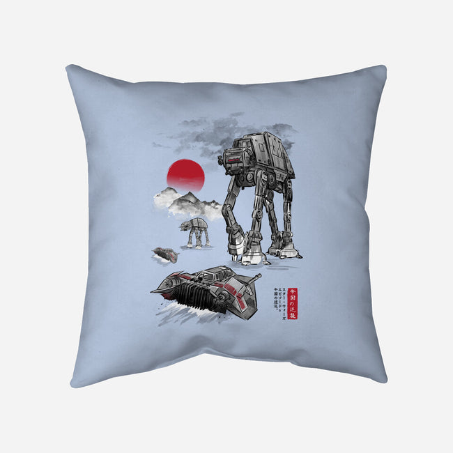 Defense Of Echo Base Sumi-e-None-Removable Cover w Insert-Throw Pillow-DrMonekers