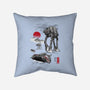 Defense Of Echo Base Sumi-e-None-Removable Cover w Insert-Throw Pillow-DrMonekers