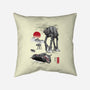 Defense Of Echo Base Sumi-e-None-Removable Cover w Insert-Throw Pillow-DrMonekers